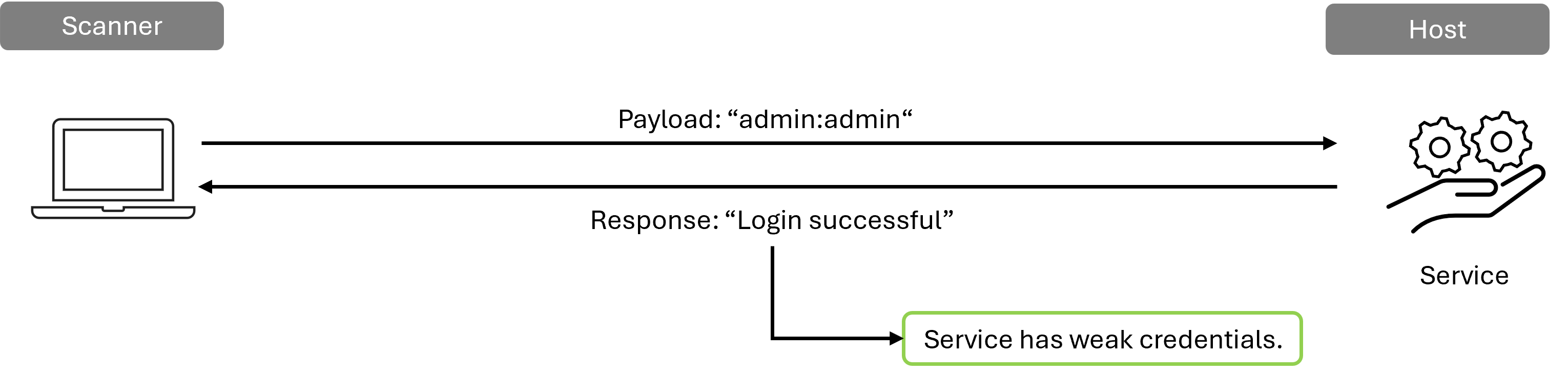 Active testing for a vulnerability